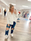 Feels Like Sunshine Button Up Top-Ivory
