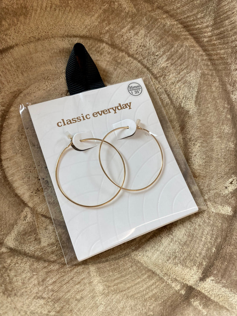 Wire Hoop Earrings