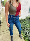Cara Color Block Contrast Bodysuit