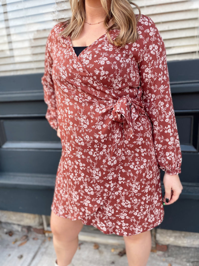 Whitley Floral Wrap Dress