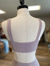Catch Your Eye Metallic Thread Bikini-Dusty Lavender