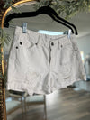Avery Mid Rise Distressed Shorts