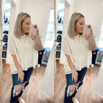 Kennedy Swiss Dot Top-Cream