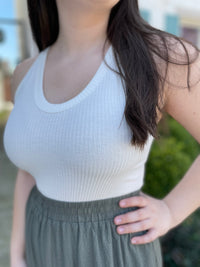Pure Bliss Ribbed Bodysuit-Ivory