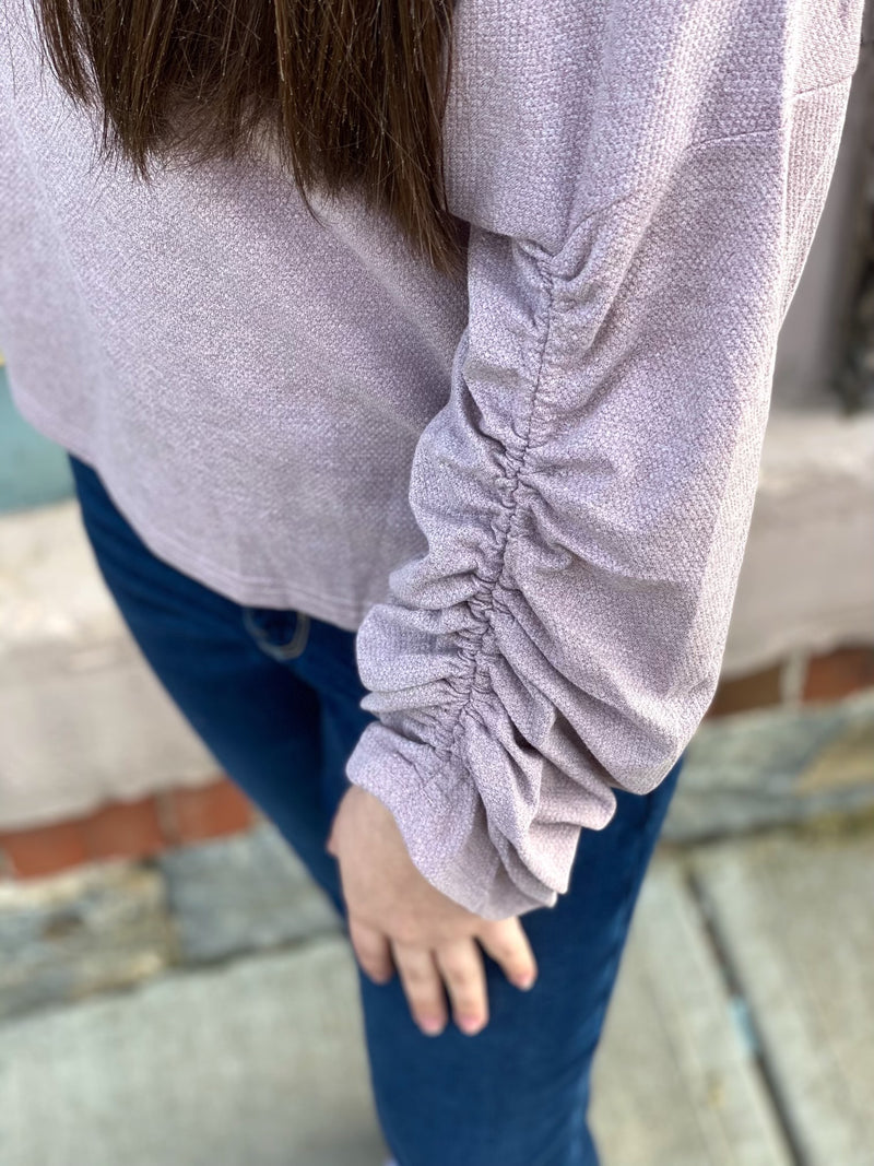 Fun Runched Sleeve Top