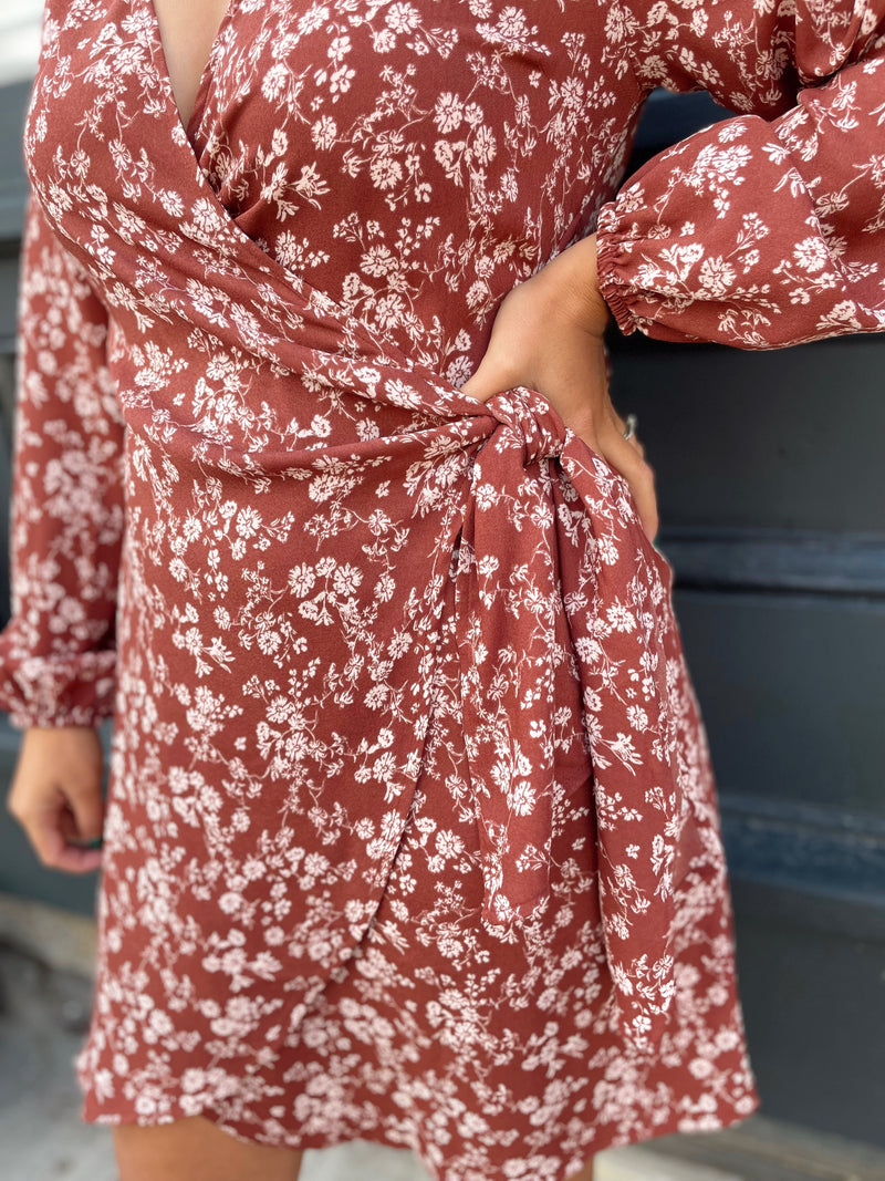 Whitley Floral Wrap Dress