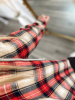 Cutie Plaid Jacket- Red