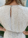 Steph Drop Shoulder Printed Romper-Taupe