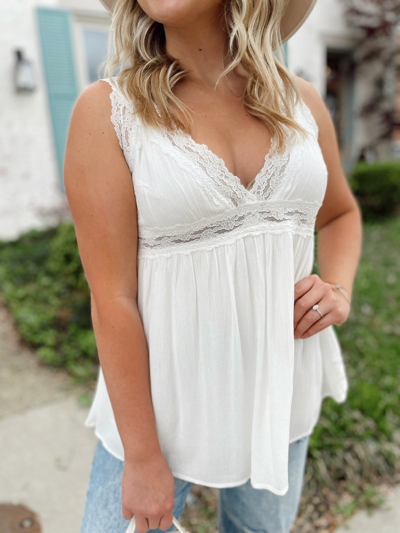 Romantic Day Lace Tank