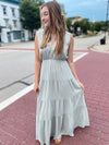 Luz Tiered Maxi Dress-Mint
