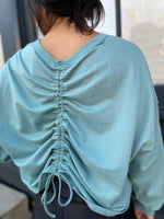 Shianne Ruched Back Top-Teal