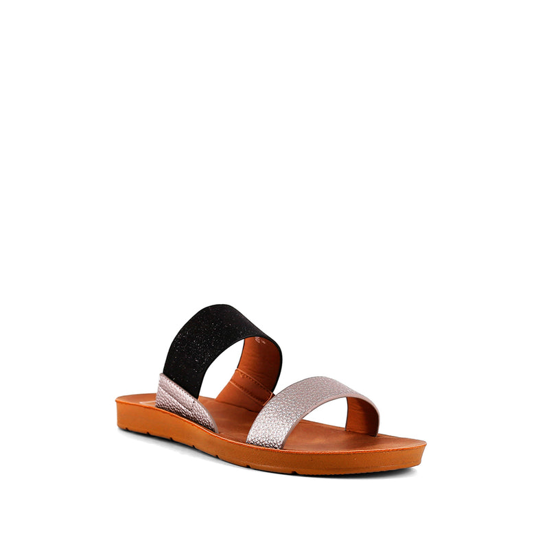 Carmen Two Strap Sandal- Black