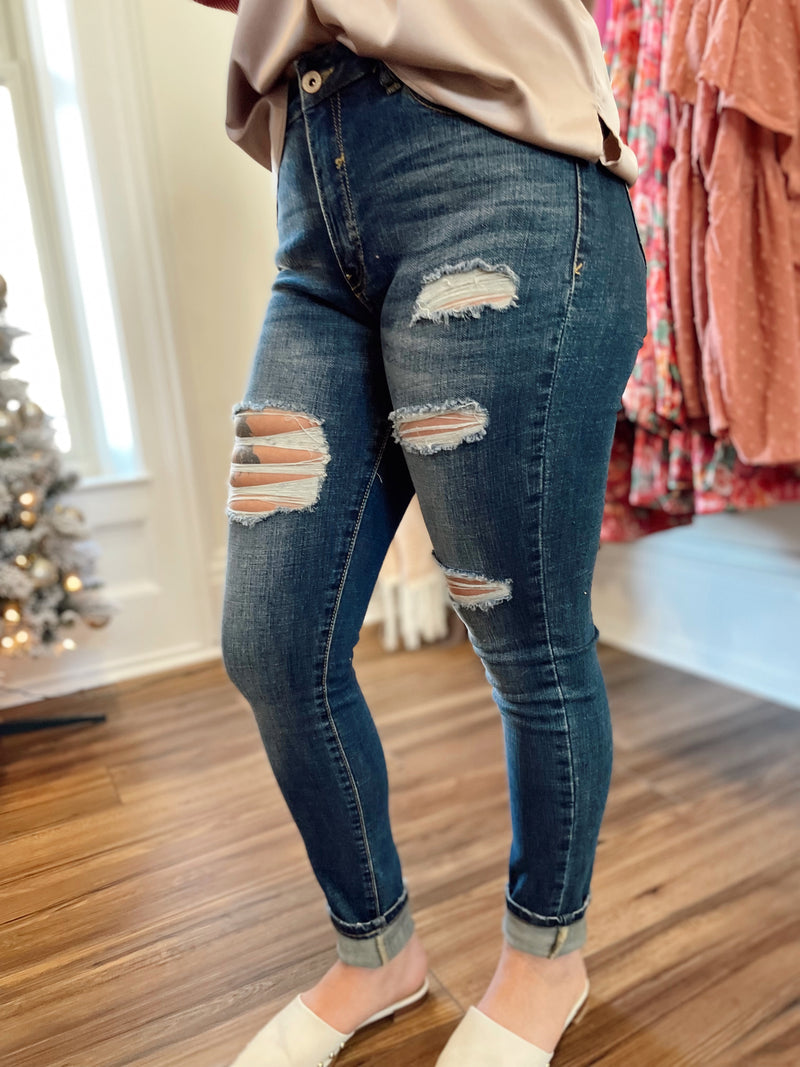 Darla Distressed Skinny Jean