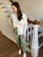 Feels Like Sunshine Button Up Top-Ivory