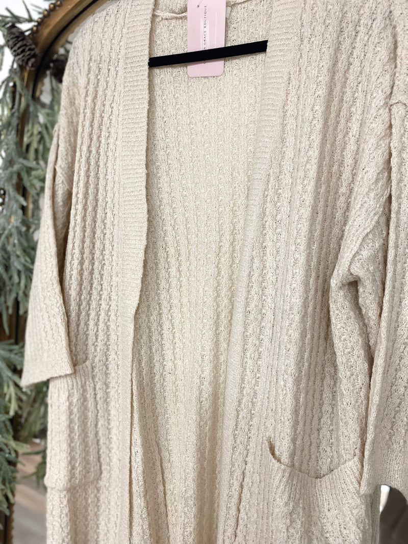 New You Waffle Cardigan