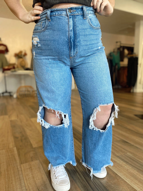 Addie High Rise Wide Leg Jean