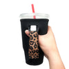 BLACK W/ LEOPARD 20OZ TUMBLER HANDLER FITS YETI®