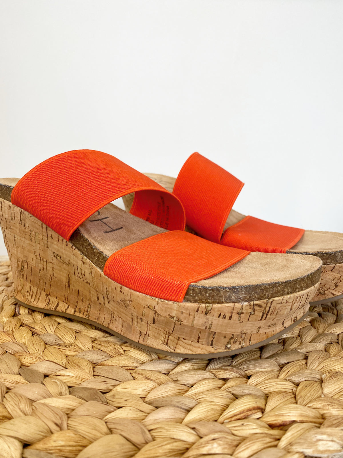 BARE All Orange Platform Wedge | Matisse