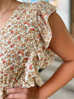 Kynlee Button Front Dress-Cream