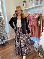 Boho Paisley Maxi Skirt