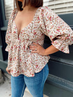 Halle Floral Print Top