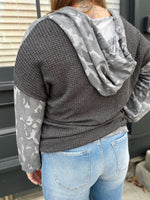Mosalyn Camo Print Hoodie