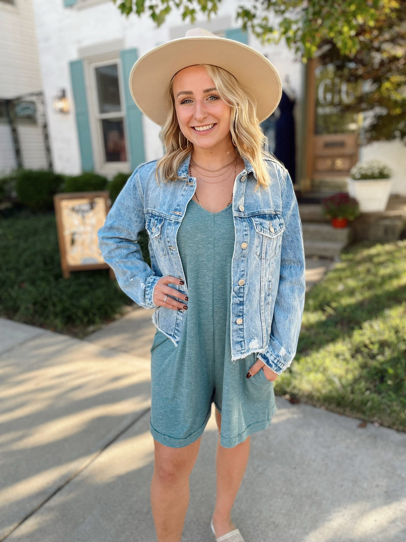 Jenna Flowy Sleeveless Romper