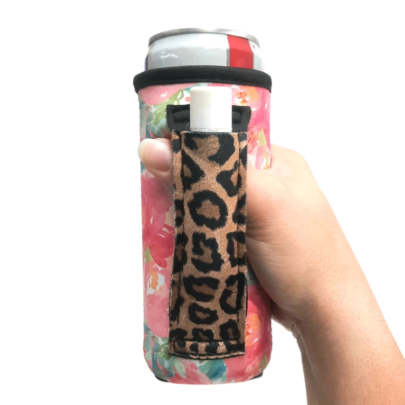 FLORAL W/ LEOPARD 12OZ SLIM CAN HANDLER™