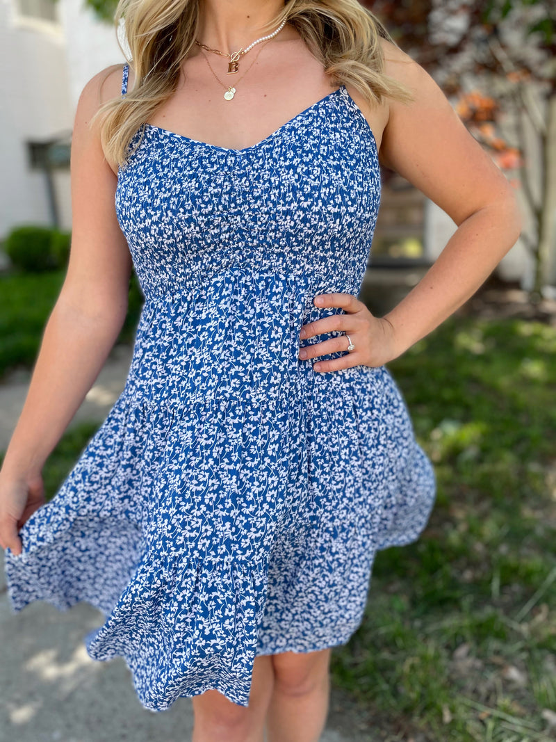 Palm Breeze Floral Dress