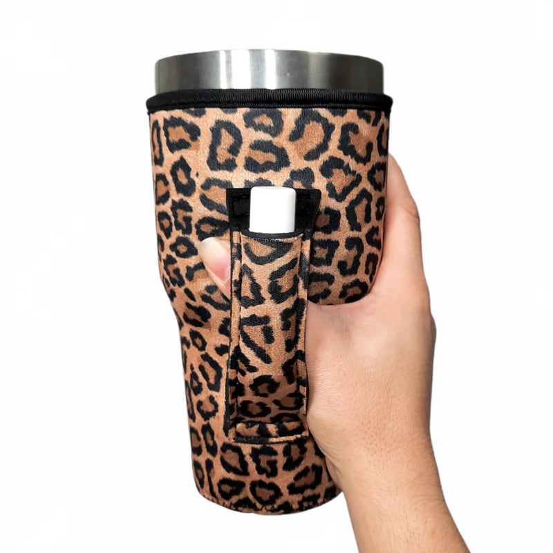 LEOPARD 30OZ TUMBLER HANDLERS