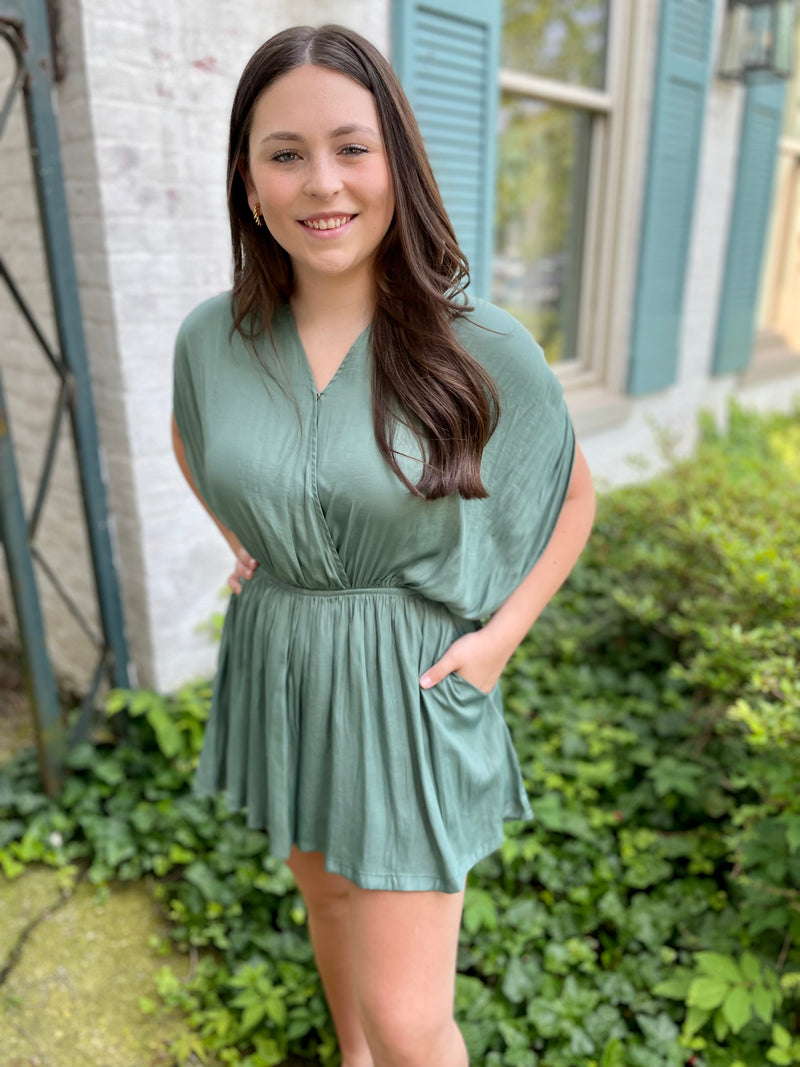 Macie Satin Romper