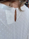 Kennedy Swiss Dot Top-Cream