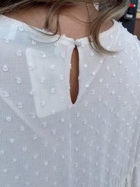 Kennedy Swiss Dot Top-Cream