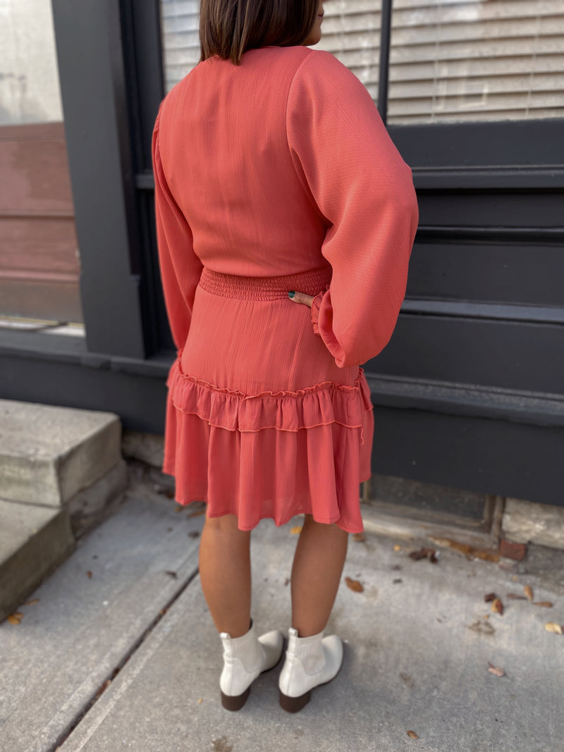 Liz Bubble Sleeve Dress