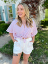 Lauryn Twill Shorts-Off White