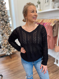 Jada Twist Back Top-Black
