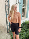 Get It Girl Faux Leather Biker Shorts