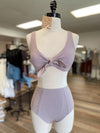 Catch Your Eye Metallic Thread Bikini-Dusty Lavender