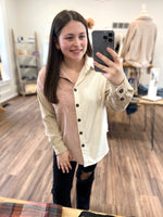 Hey You Colorblock Shacket