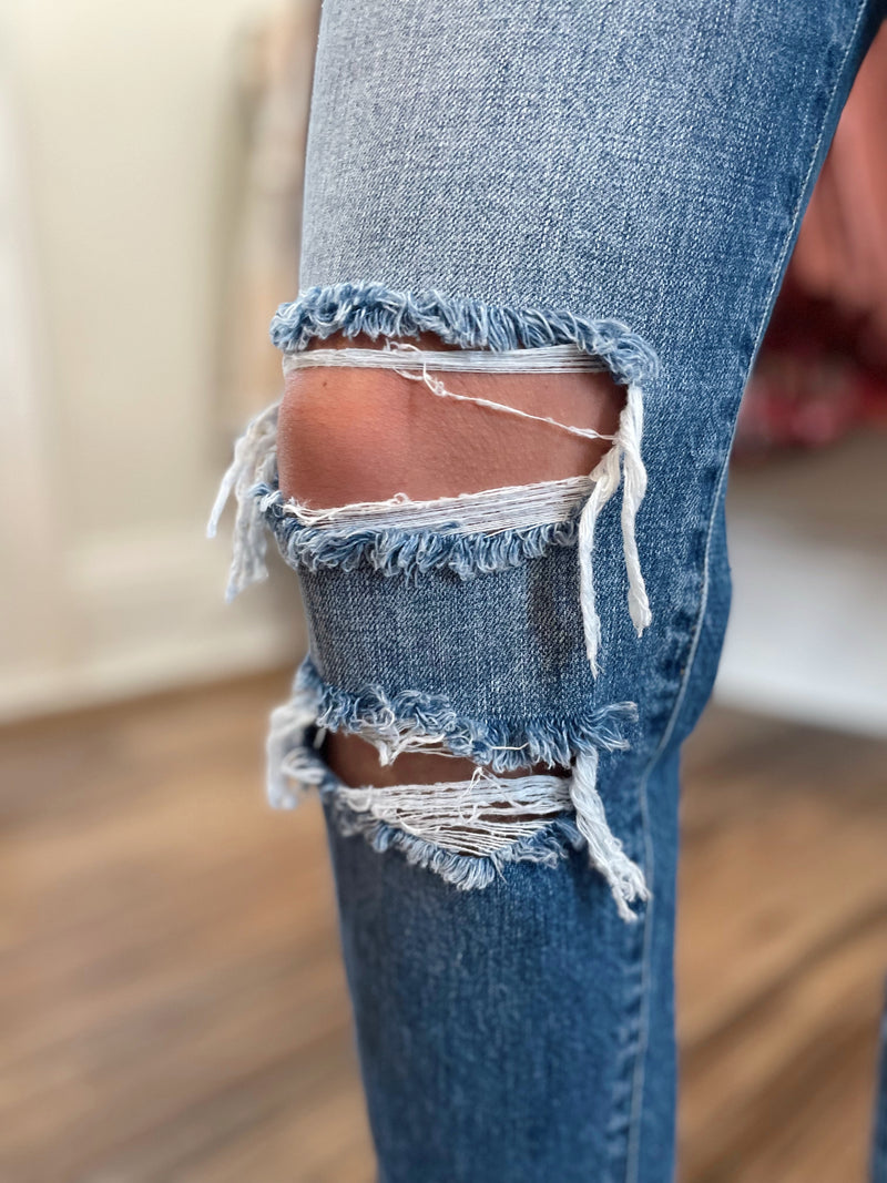 Greta High Rise Mom Jeans