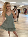 Ambry Smocked Dress-Sage