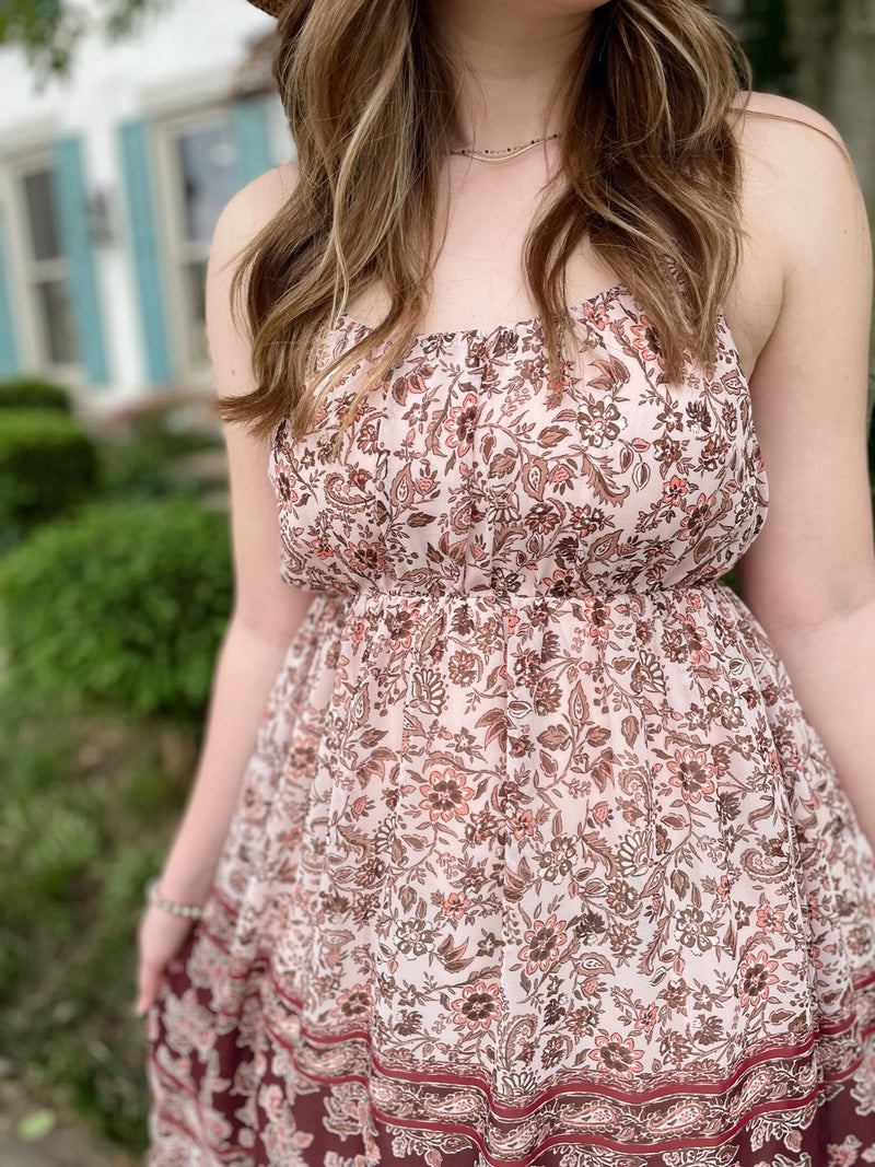 Making Memories Paisley Print Dress