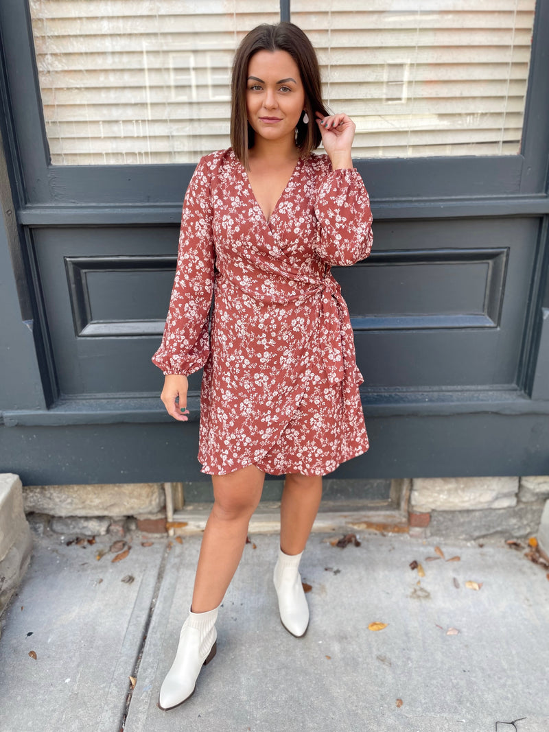 Whitley Floral Wrap Dress
