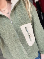 Lets Get Away Corduroy Pocket Teddy Bear Jacket