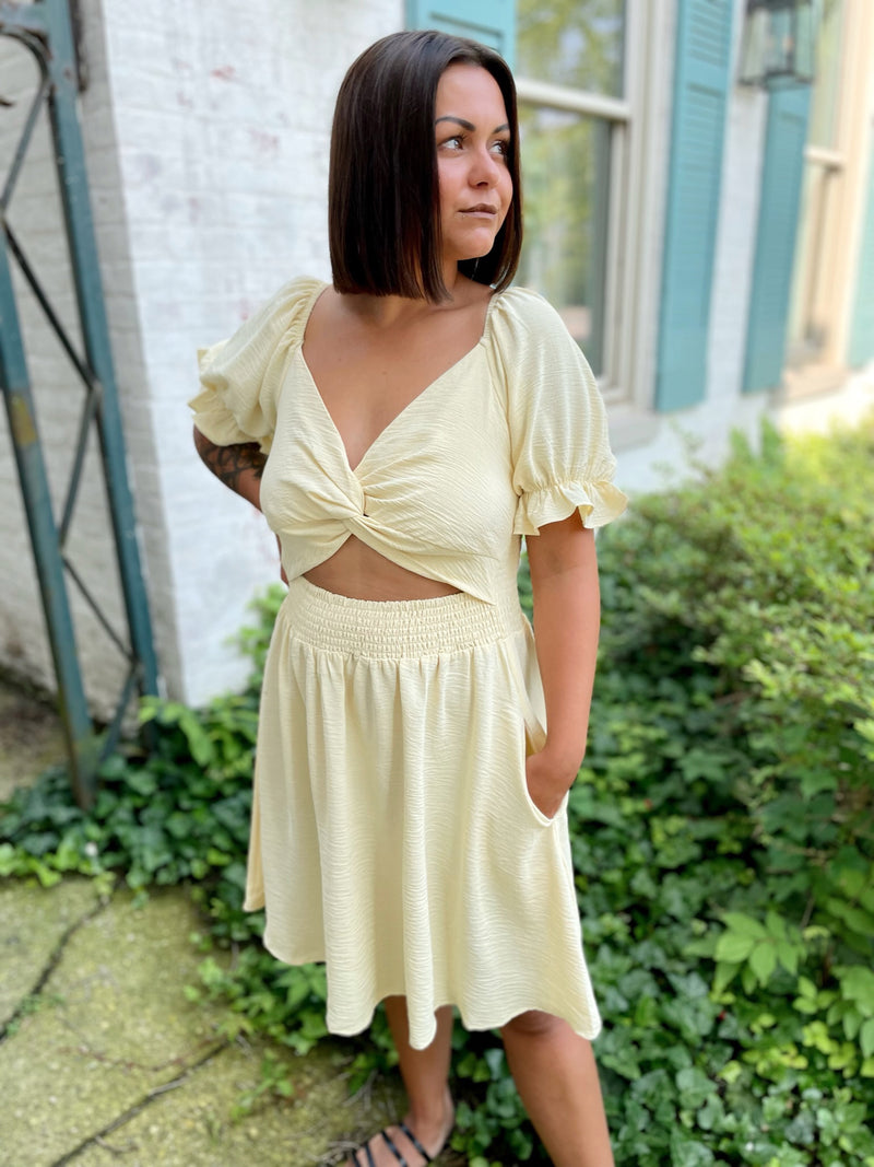 Oh Honey Puff Sleeve Dress