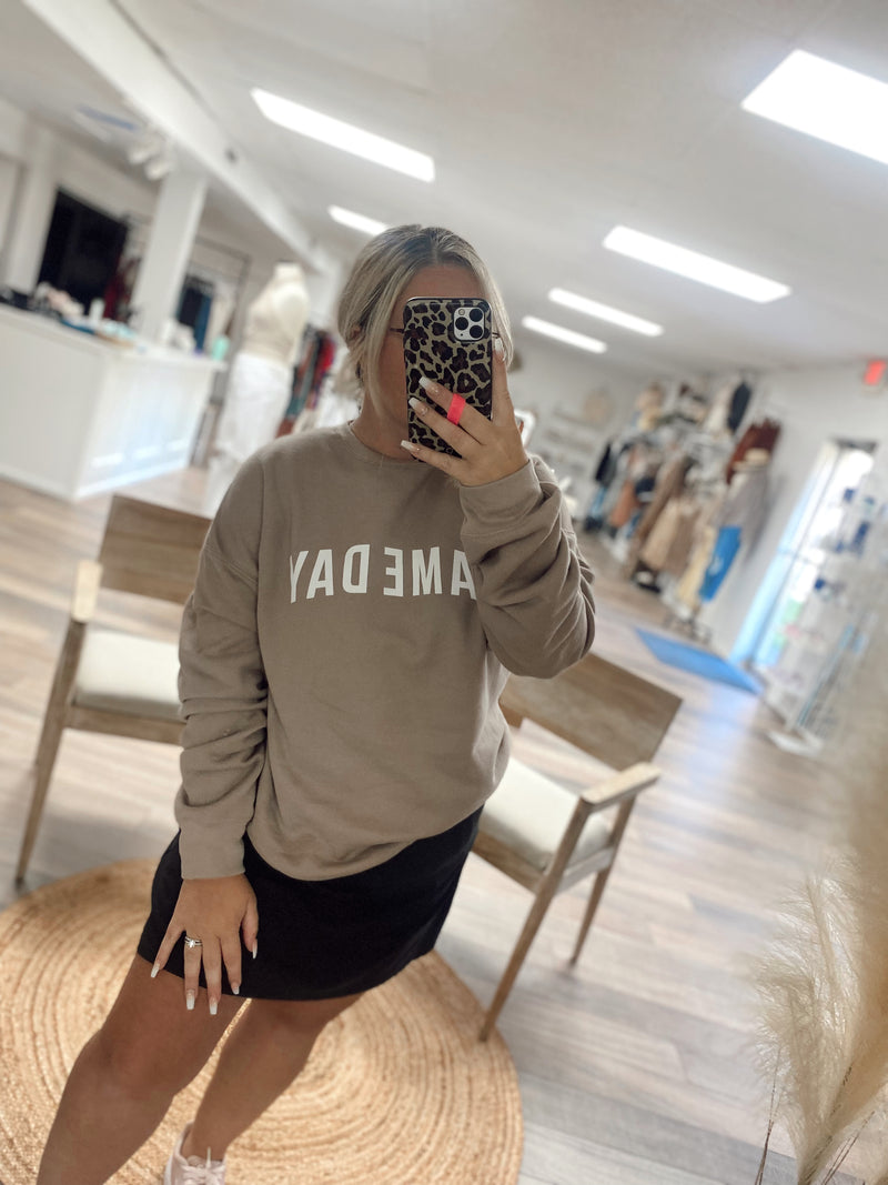 Game Day Tan Crewneck