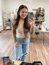 Pick A Side Top- Taupe