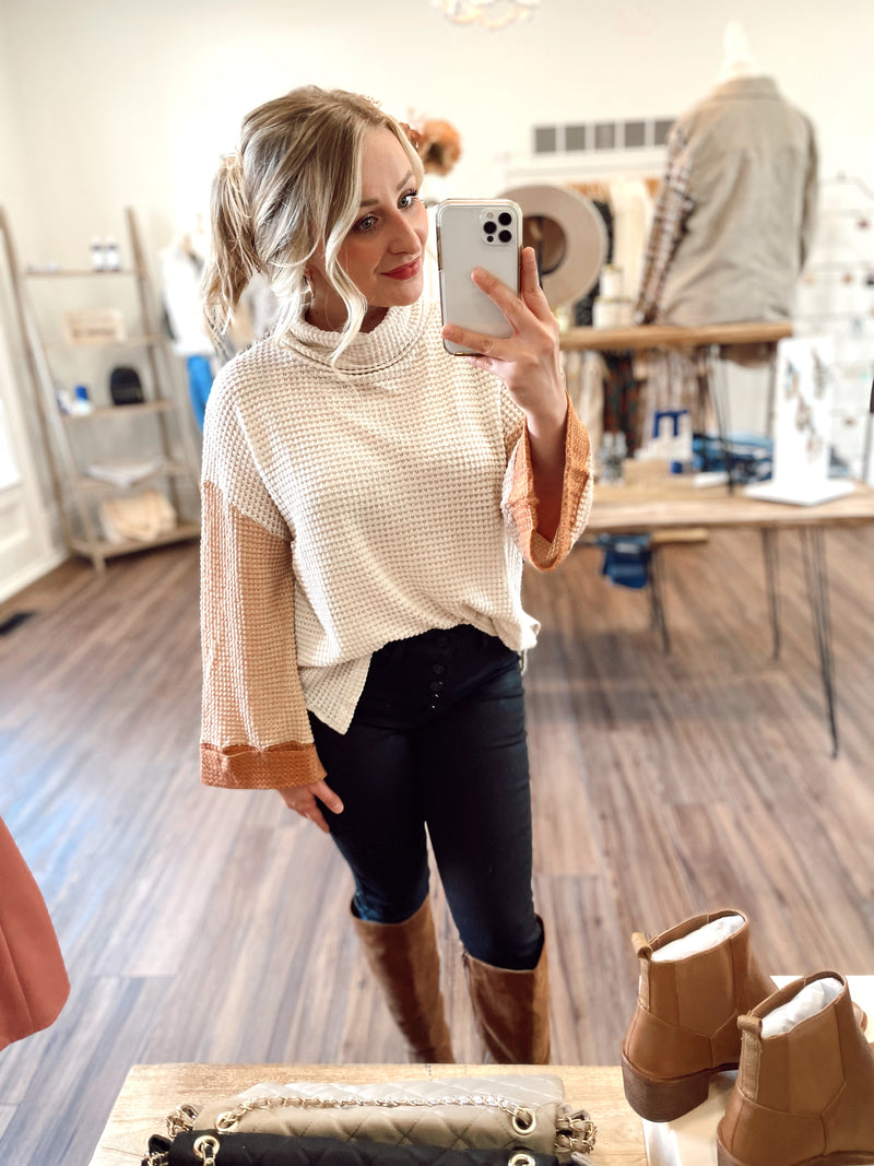 Let's Go Color Blocked Top