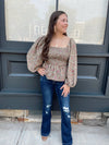 Ozzy Smocked Peplum Top