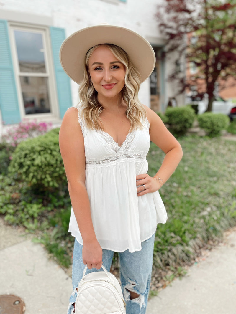 Romantic Day Lace Tank